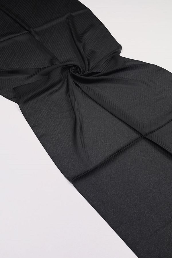 Hint İpek-Self Patterned Twinkle Shawl - Pattern-04 - Black 1
