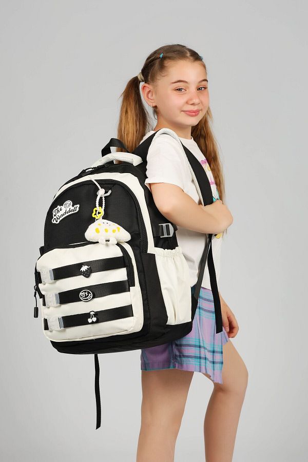 çantamgelsin-Waddell Licensed Twil Columnal Casual Backpack, School Backpack with Plush Toy Gift 1
