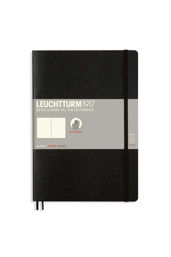 Leuchtturm-Notebook B5 Dictating, Model Leuchtturm, Flexible Cover, Black 1