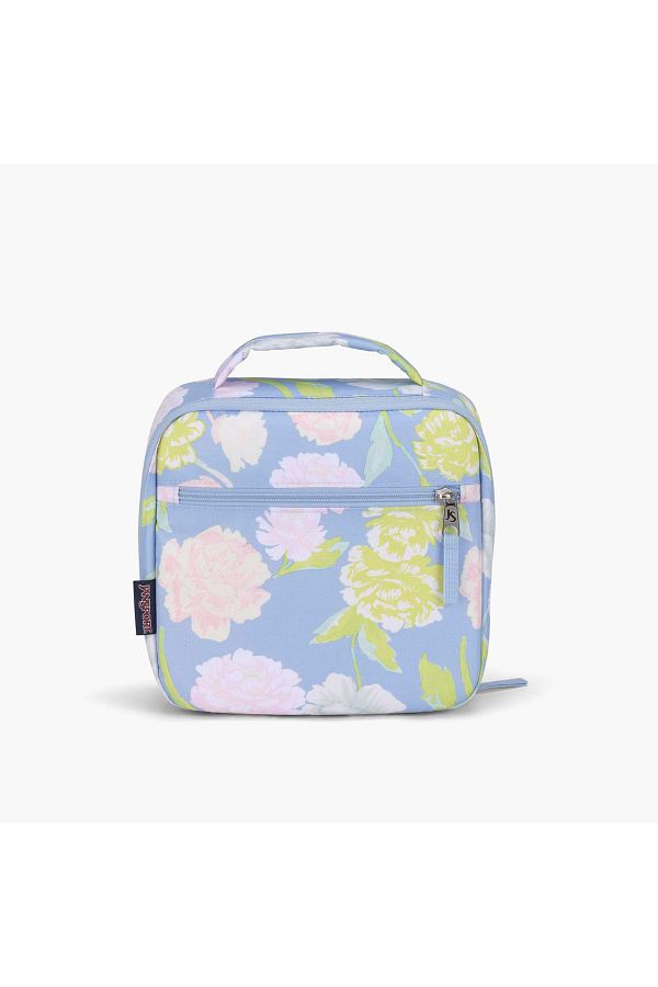 Jansport-Floral Print Insulated Lunch Bag with Handle and Zip Closure - Lifetime Warranty 1