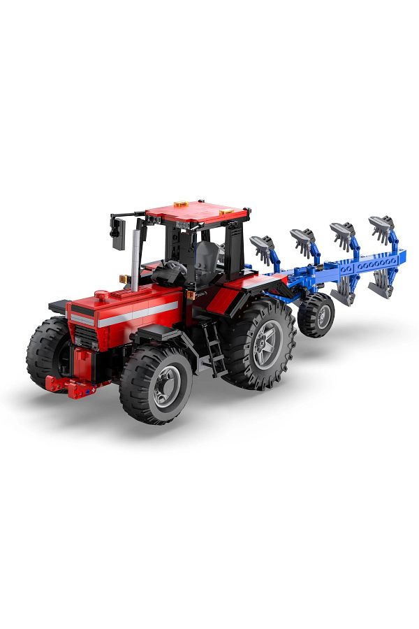cada-Agricultural tractor with plow made of building blocks, scale 1:17, 1675 pcs 1
