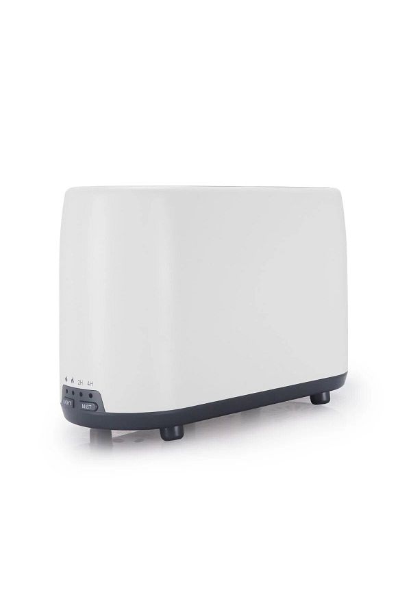divendi-ro-Humidifier and Aroma Diffuser with False Flame, 240ml, Remote Control and Timer, White 1