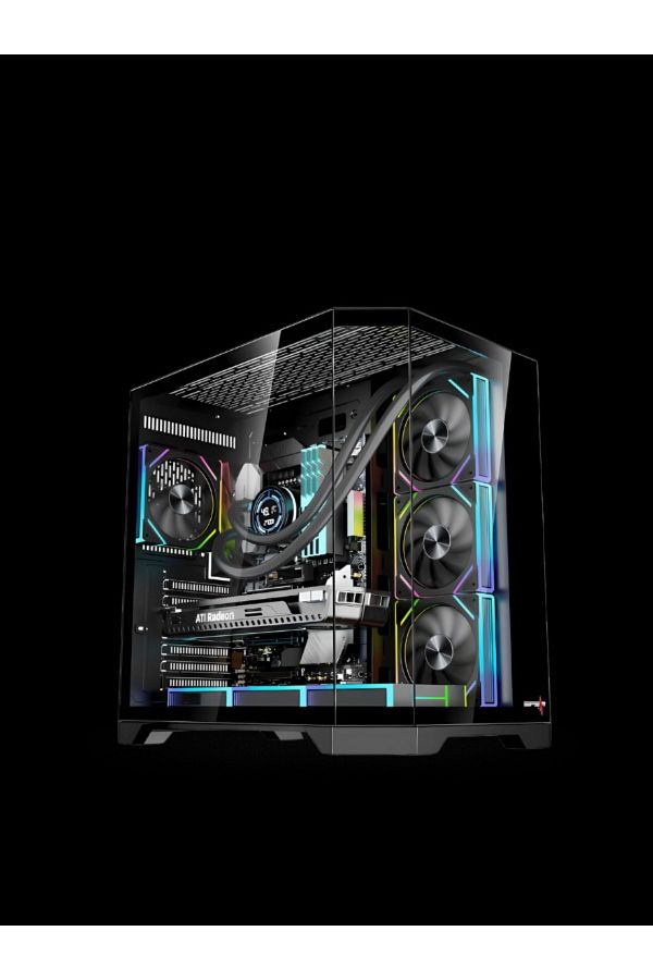 PC'GEN-Gaming computer, Core i7-14700f, 32GB DDR5 RAM, 1TB NVMe SSD, without graphics card, black 1