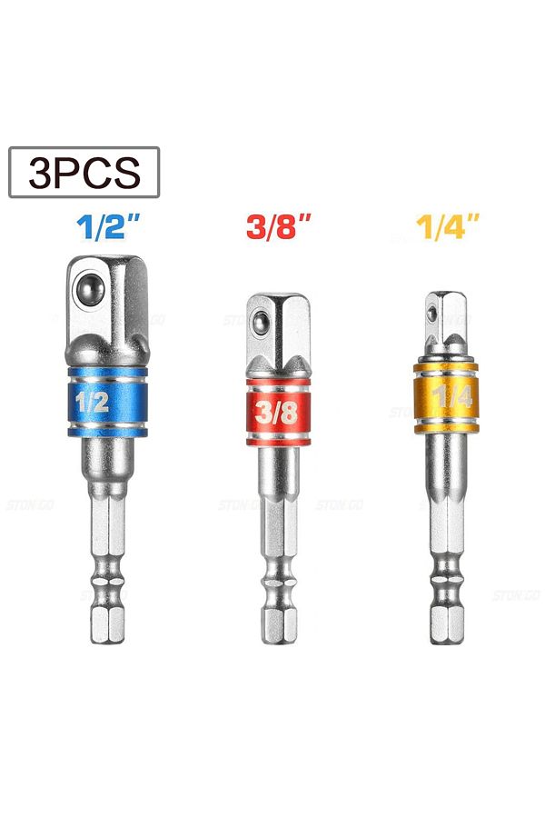 Choice-Socket Adapter Set Impact Driver Socket Extension Adapter Extended Converter Power Drill Hex To High 1
