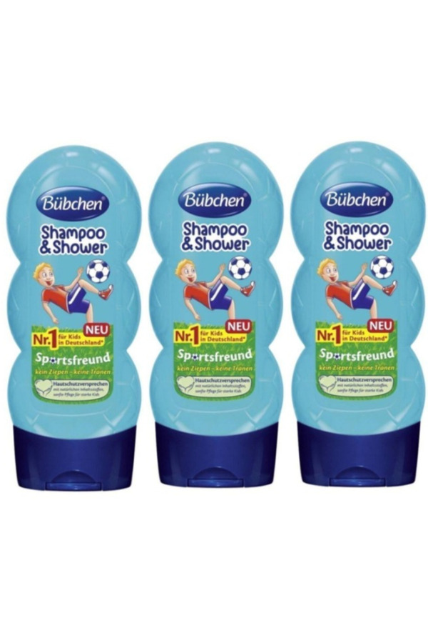 Bübchen Sport Çocuk Şampuanı Ve Duş Jeli 230 Ml X 3 Adet