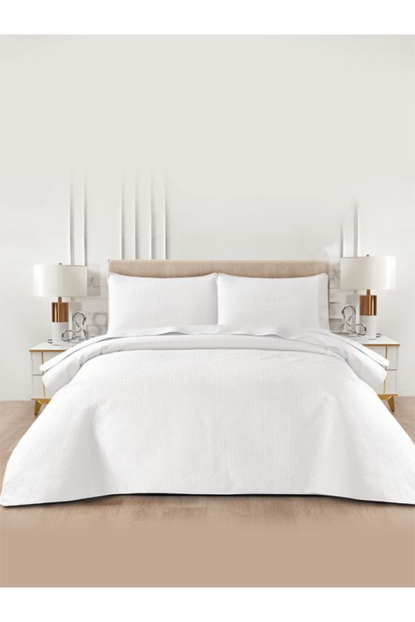 Bee Home Bed and Bath-Button Bloom | 3 Pieces King Quilt Set - 270 X 234 Cm 1