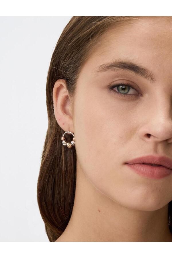 Jimmy Key-Mixed Twist Detailed Elegant Earrings 1