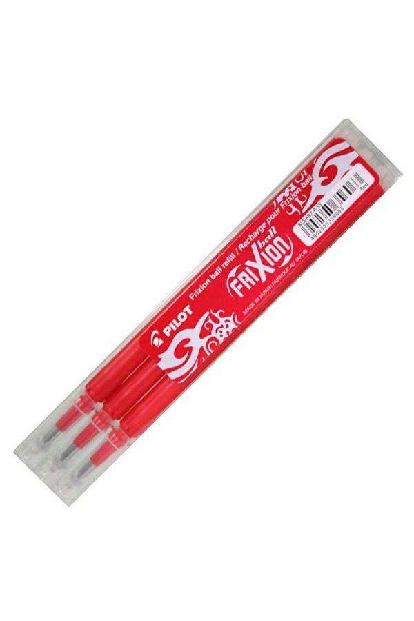 Pilot-0.7 red frixion Ball Pen refill - 3 Pcs Bls-fr7-r-s3 1