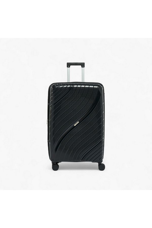 Oaklan by Shoexpress-Textured Hardcase Trolley Bag with Retractable Handle - 28 Inches Check-in Bag 1