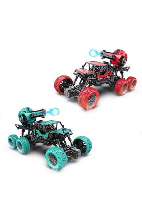 dalimag-Set 2 Interactive Battle Vehicle Toys with Remote Control, Red and Green, 30 cm by Dalimag 1