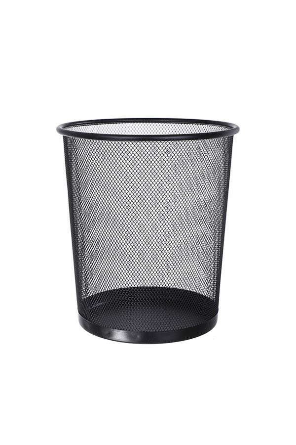 Generic-Waste Basket | Trash Can Metal Wire Circular Mesh Bin | Lightweight and Stylish | Ideal Garbage Tras 1