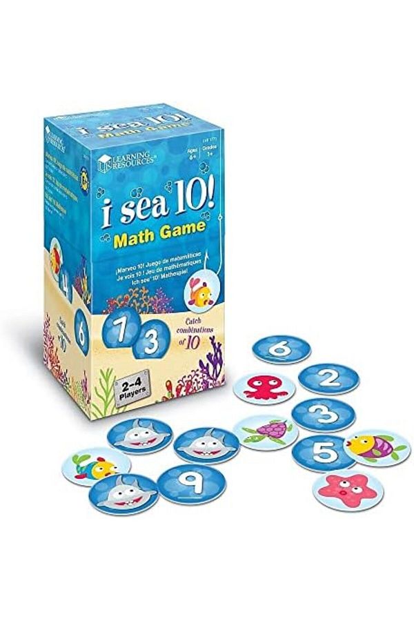 Learning Resources-Learning Resources I Sea 10! Game, Math Games, Addition and Subtraction, Homeschool & Classroom Math 1