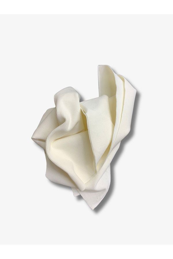 Yiğit Kumaş-Ecru Camisole (Ribbed) Fabric, Piece 35X120 cm 1