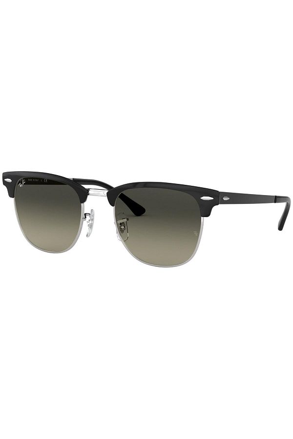 Ray-Ban-Ray‑Ban RB3716 900471 – Unisex Clubmaster Metal, Black on Silver / Grey Gradient, 51 mm 1