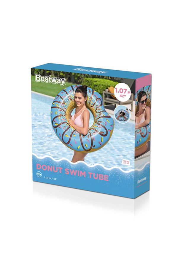 BESTWAY-أنبوب السباحة على شكل كعكة الدونات من بيست واي 1