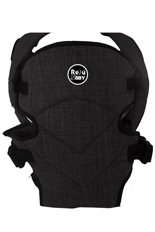 RevuBaby PRO Comfort Kanguru Antrasit Bebek Taşıma Çantası Ana Kucağı Anakucağı SİYAH