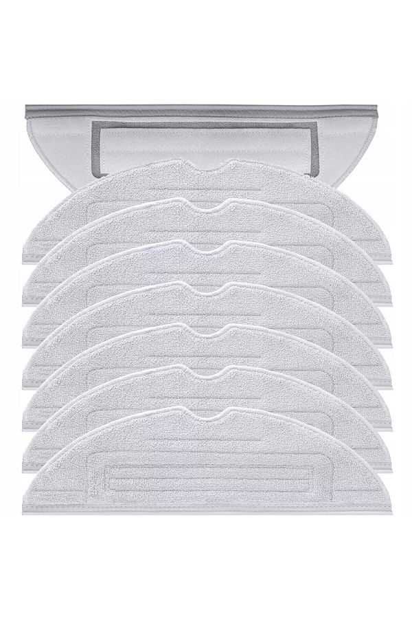 NewEvo-Set of 8 x NewEvo full mop cloths, compatible with Xiaomi RoboRock S7, S7 PLUS, S7 MAX, S7 MAXV, S70 1