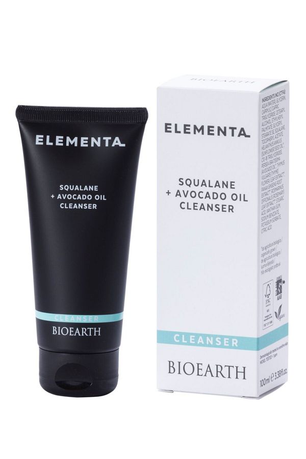 Bioearth-Lapte demachiant cu squalan si avocado, 100ml - Elementa Bioearth 1