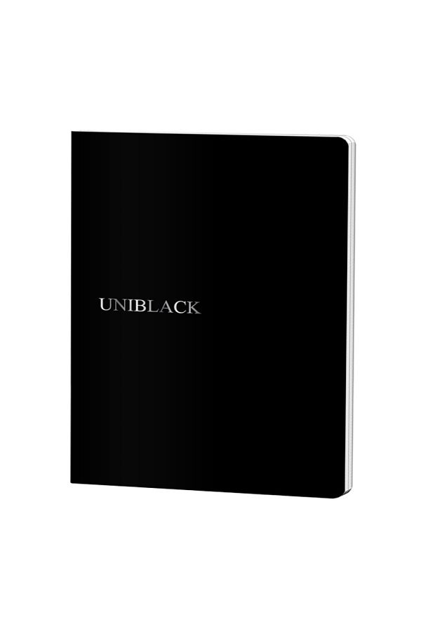 PIGNA-, Notebook A5 48 Pages, Arithmetic Ruling, Black PP Cover, Stapled Binding 1