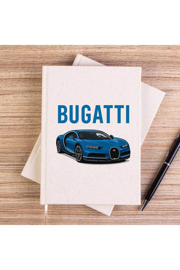 Z zepplin-Caiet din pânză fără linie Bugati Blue Sport Car Cream 1