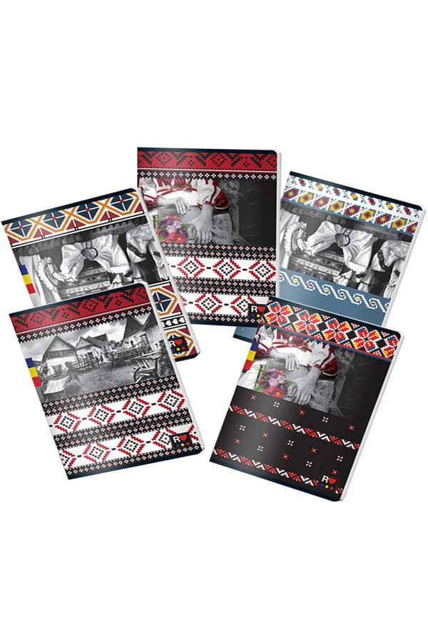 PIGNA-, Notebook A5 48 Pages, Arithmetic Ruling, Ethno Licente Cover, Stapled Binding 1