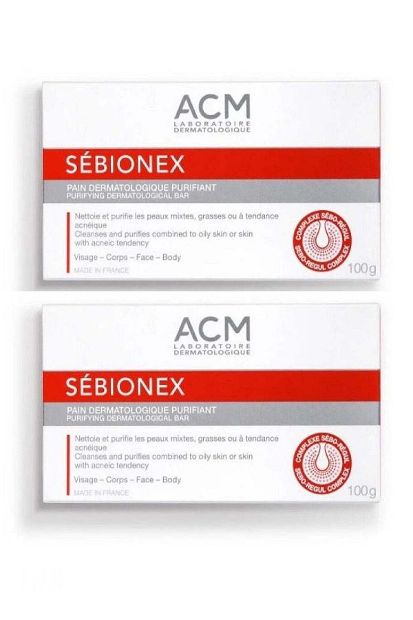 ACM-Sebionex Pack Of 2 Purifying Bar 100g 1