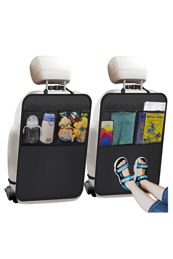 RevuBaby 2 Li Oto Koltuk Arkası Koruyucu Organizer Sıvı Geirmez Araba Koltuk Koruma