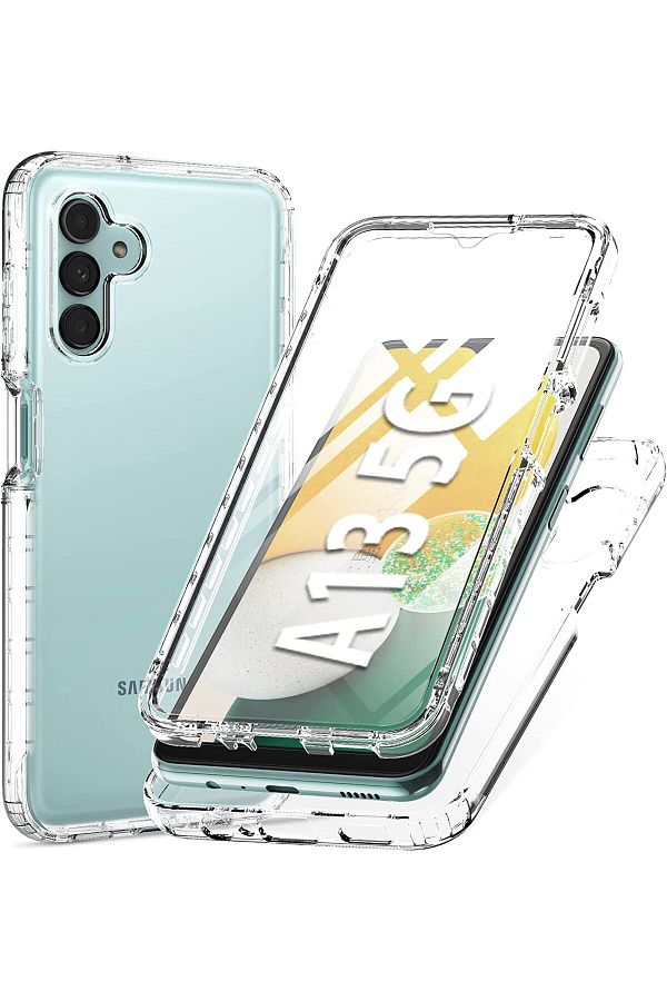 ALC MOBILE-360 case compatible with Samsung Galaxy A13 5G - V2 Transparent front and back 1