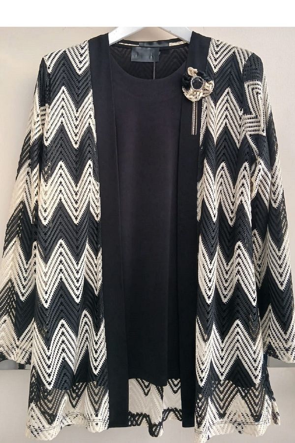 N.Y.YILDIZ-Star Plus Size Jacket Double Bluz Jacket Flexible 1, Class Sandy Mother Special Shawl Collar Suit 1