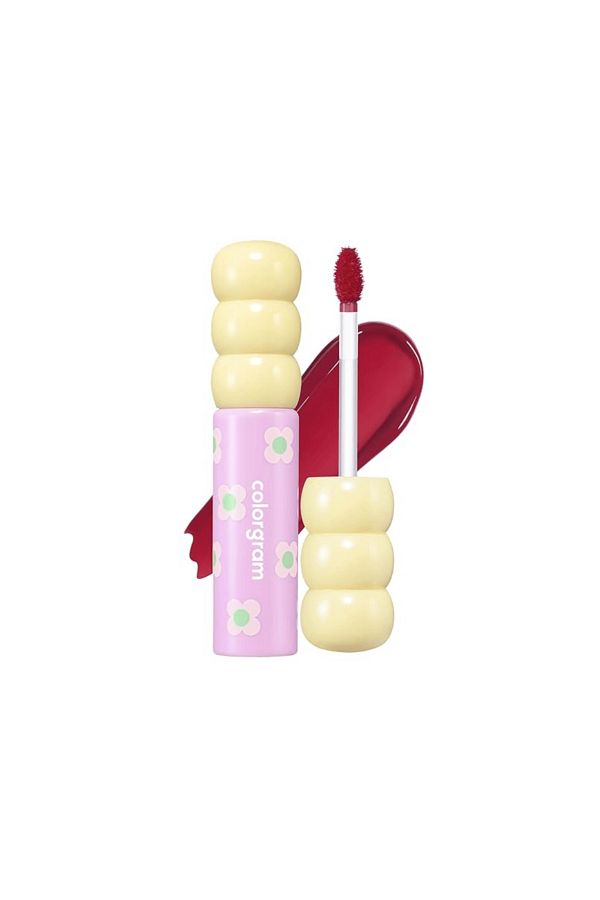 colorgram-Fruity Glass Tint #08 Lovely Raspberry 3g - red-raspberry lip gloss 1