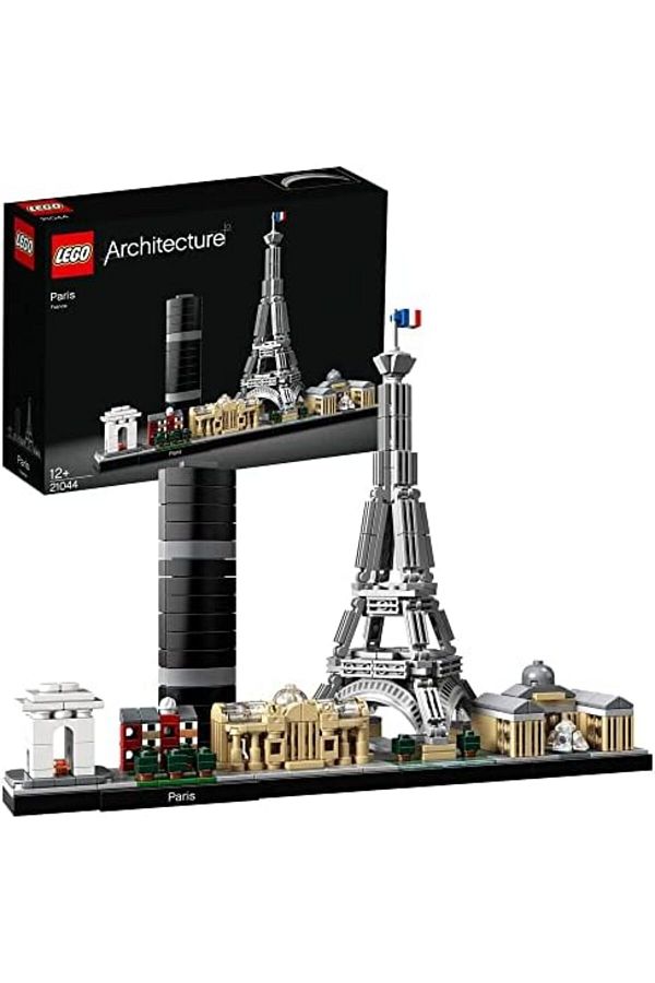 LEGO-21044 Architecture Paris Model Building Set for Adults with Eiffel Tower and The Louvre Model, 1