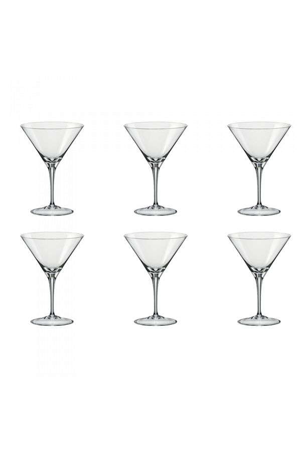 Bohemia Cristal-Set of 6 BOHEMIA CRYSTAL martini glasses SPECIAL ITEM 350ml 1