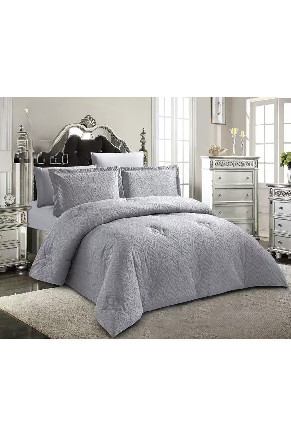miral-Plain bed sheet set - for two people - 6 pieces - in a compressed package - size 240 x 220 cm 1