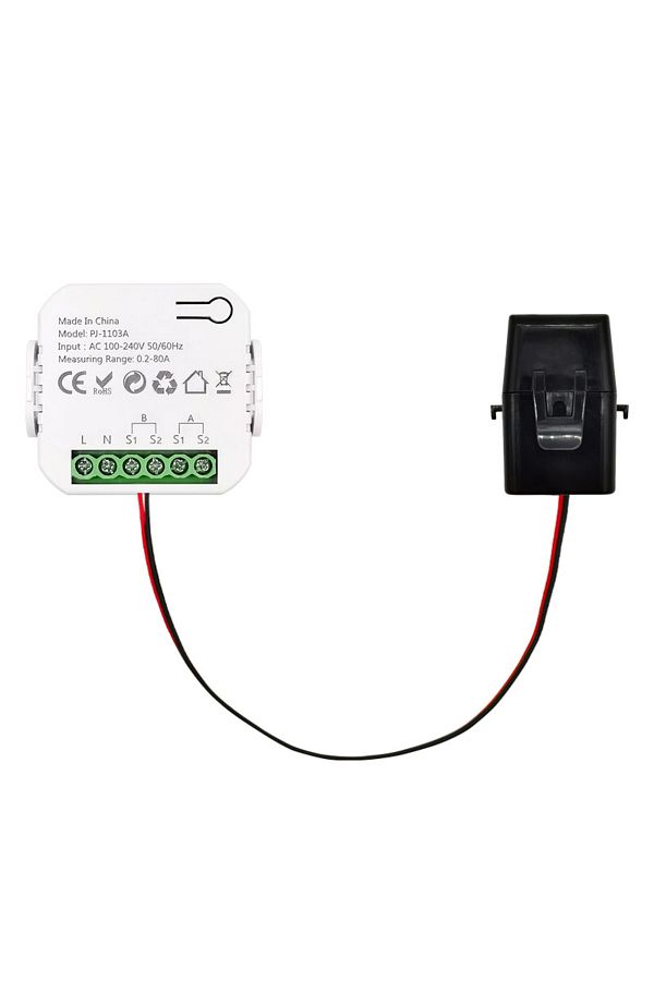 Choice-1 Channel-1CT Tuya Smart Life WiFi Energy Monitor Bidirection 1/2 Channel with Clamp App Monitor Sol 1