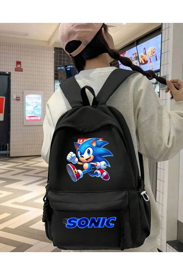 Touz Moda-Sonic Printed School, Dershane, Course Backpack 1