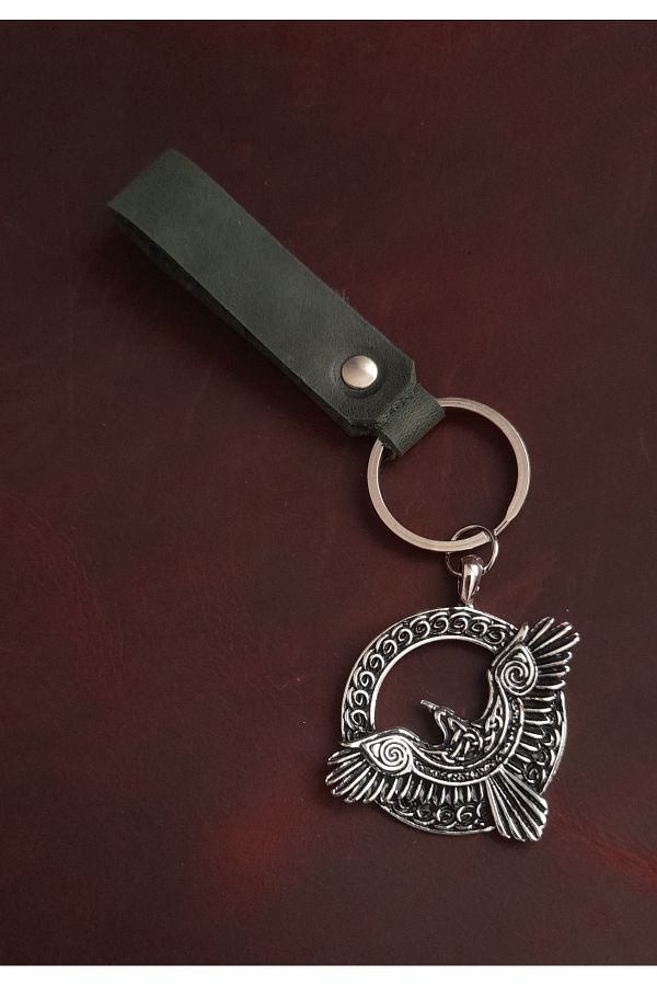 BSN Store-Eagle Figure Keychain ​​Premium Hand Made Real Leather Keychain 1