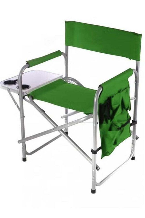 Generic-Lightweight foldable portable chair with a side table and cup holders 1