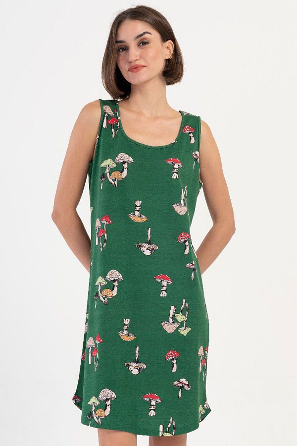 VİENETTA-Cotton Women's Thick Strap Nightdress, 407036 1