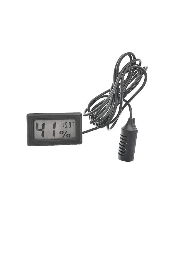 OEM-Digital Thermometer 8015a, With Humidity Indicator, With Lcd Display, Black 1