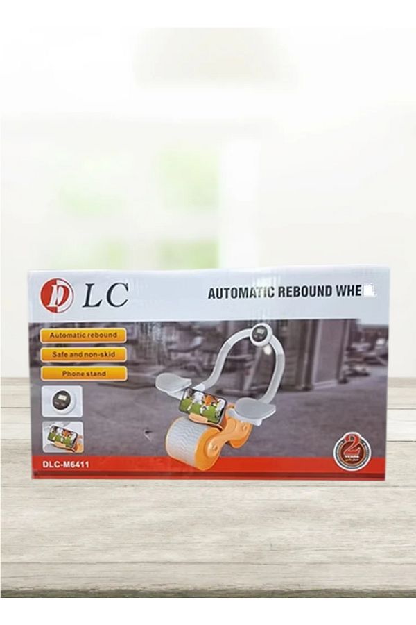 DLC-عجلة تمارين الارتداد التلقائي مع حامل الهاتف 1