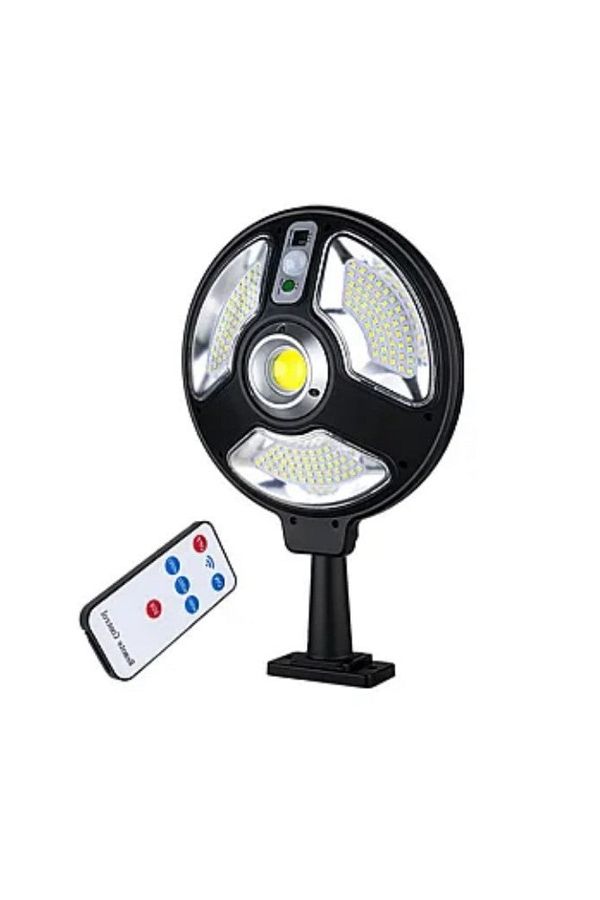 divendi-ro-Round Solar Lamp 120 LED 1288B SMD 120 LED 1288B SMD 3 Modes + Sensor and Remote Control 1