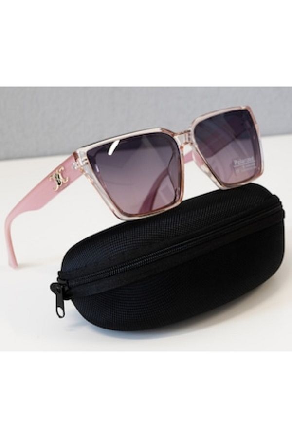 PARUNIV-Ochelari de soare polarizați pentru femei, protecție UV400, lentile cu gradient, ornament auriu și negru, stil elegant/elegant. 1