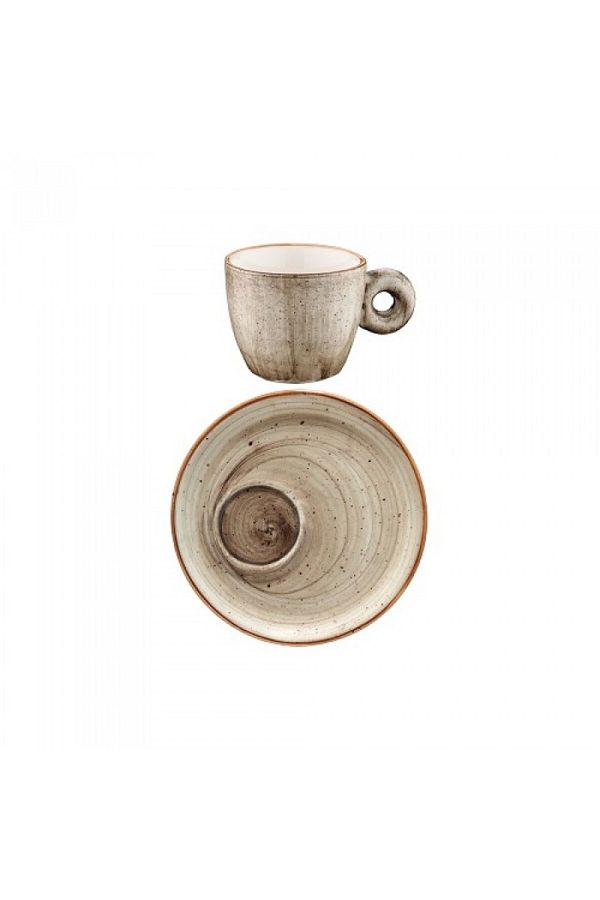 Bonna-TERRAIN Espresso cup and saucer set 12cm 70ml (ATR BNC 01ESP-F / ATR BNC 01ESP-T) 1