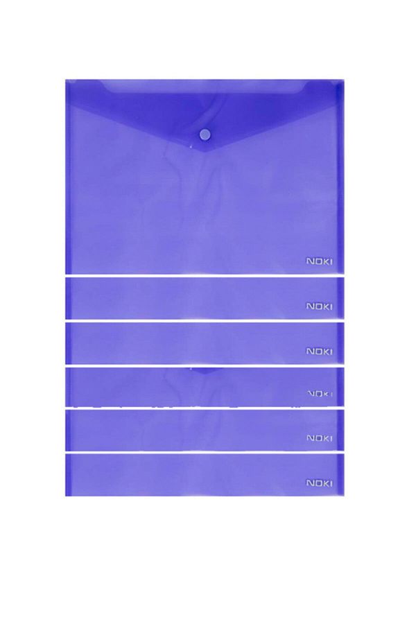 Noki-Purple Snap Envelope File 6 Pieces 1