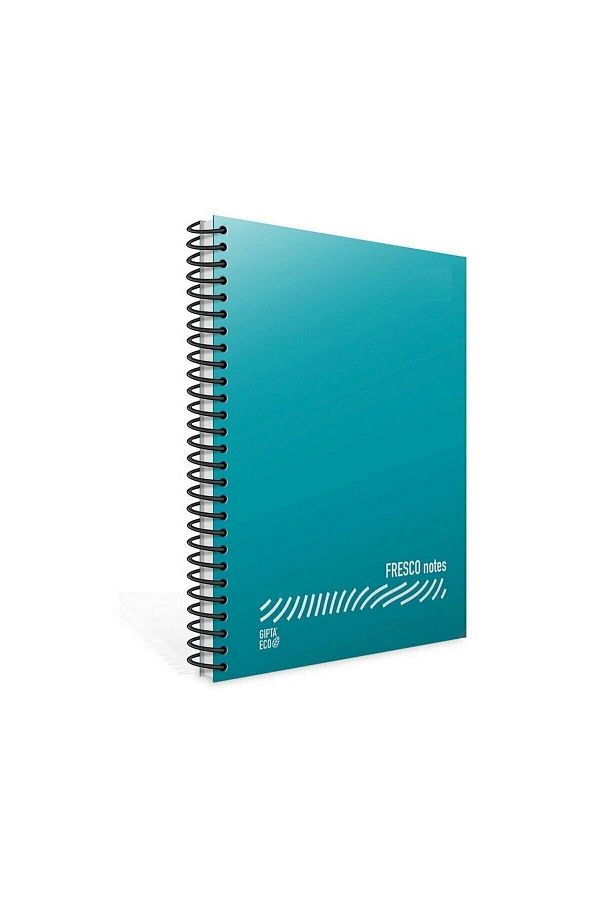 Gıpta-Fresco Spiral Plain PP Notebook A4 72 Sheets Checkered 1