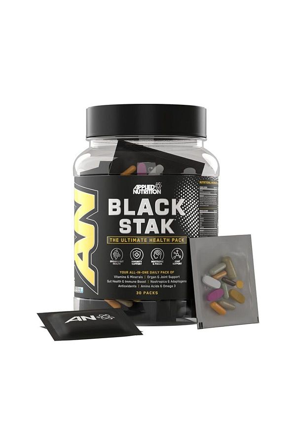 applied nutrition-Black Stak, Complete Performance Complex, 30 All-in-one Sachets, Multivitamins Antioxidants And More 1