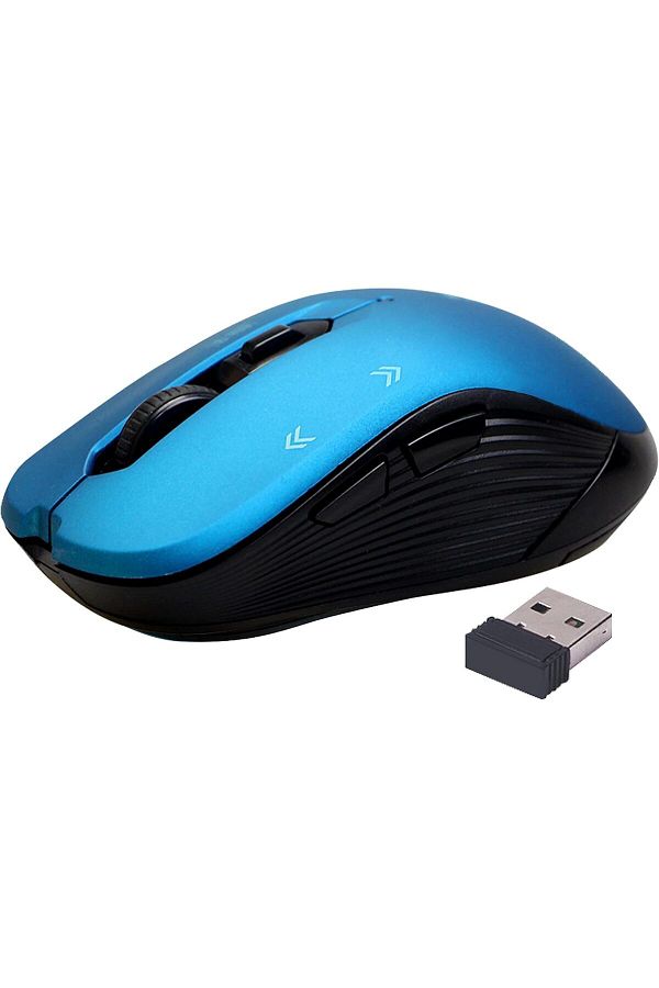 Promate-1600DPI Wireless Mouse, Ergonomic Symmetric 2.4GHz Cordless Optical Mouse with Nano Receiver 1