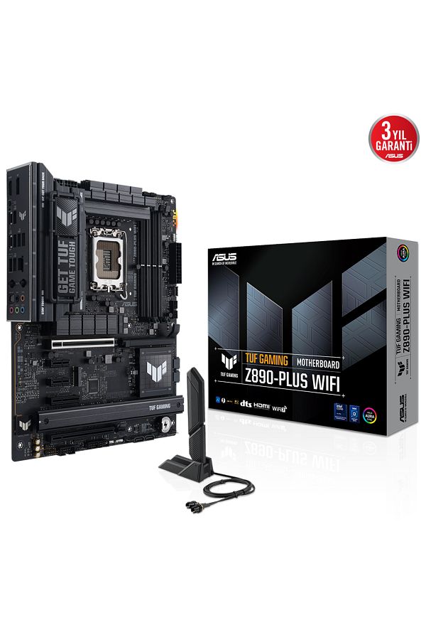 ASUS-SUS TUF GAMING Z890-PLUS WIFI DDR5 4XM2 USB3.2 RGB LAN ATX 1