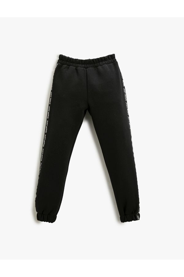 Koton-Basic Jogger Sweatpants with Side Stripe Detail 1