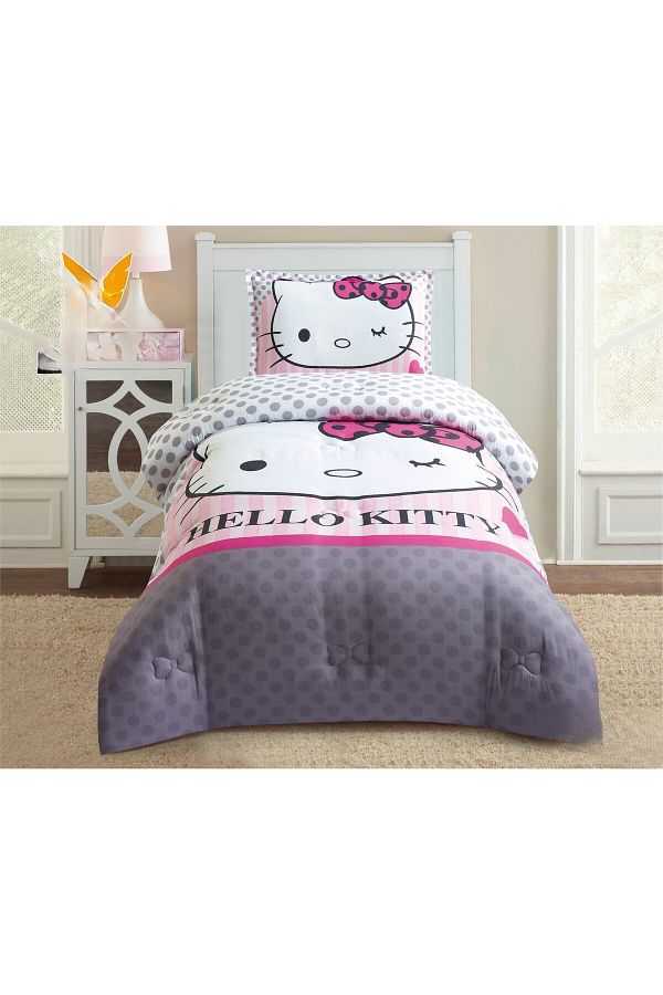Moon-Children's drawings 3-piece comforter set, soft and fluffy middle filling, 210*160 comforter 1